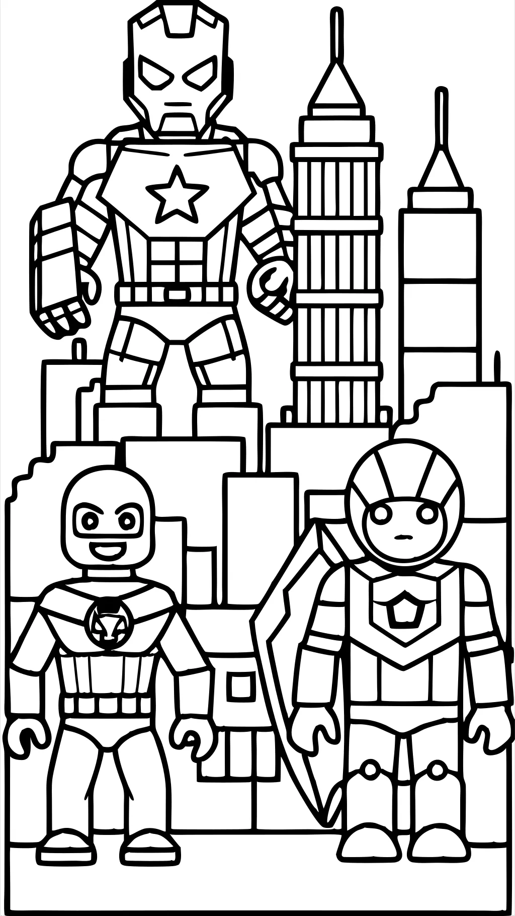 lego marvel coloring pages